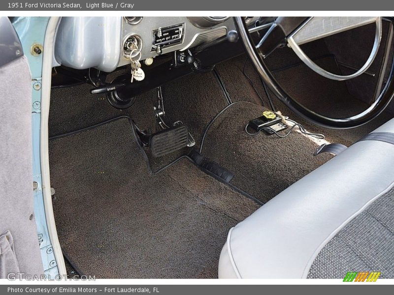 Light Blue / Gray 1951 Ford Victoria Sedan