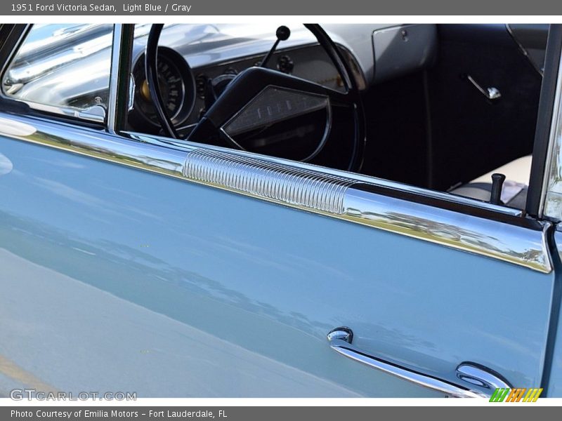 Light Blue / Gray 1951 Ford Victoria Sedan