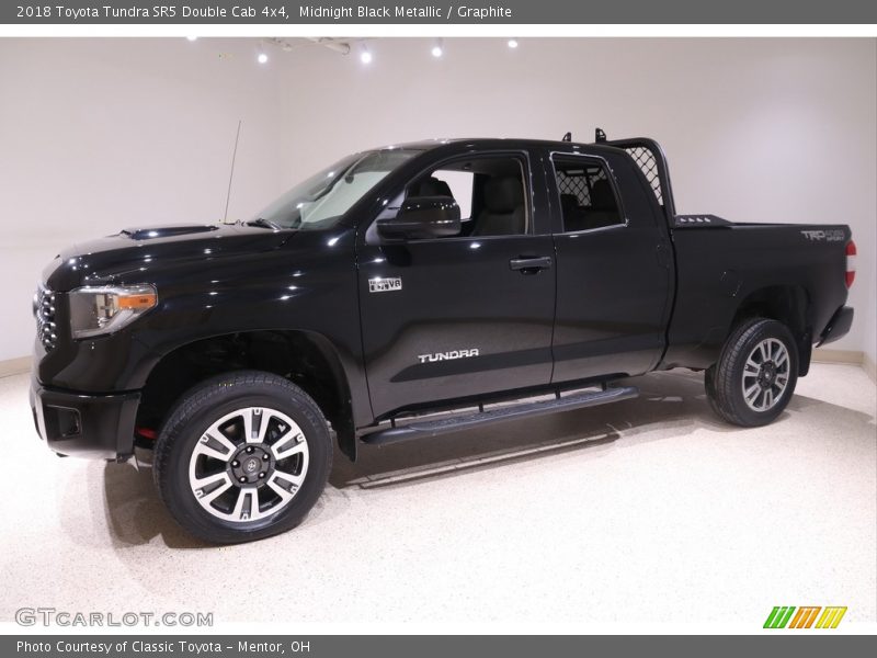 Midnight Black Metallic / Graphite 2018 Toyota Tundra SR5 Double Cab 4x4