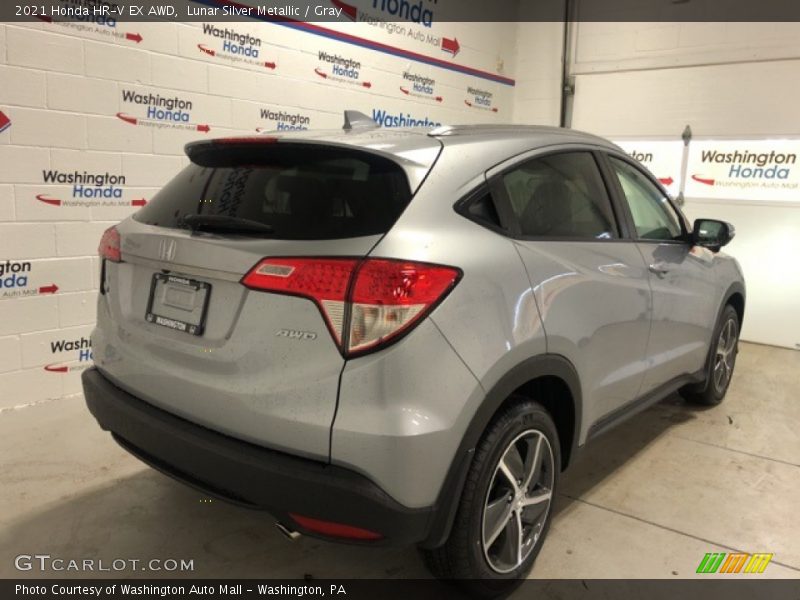 Lunar Silver Metallic / Gray 2021 Honda HR-V EX AWD