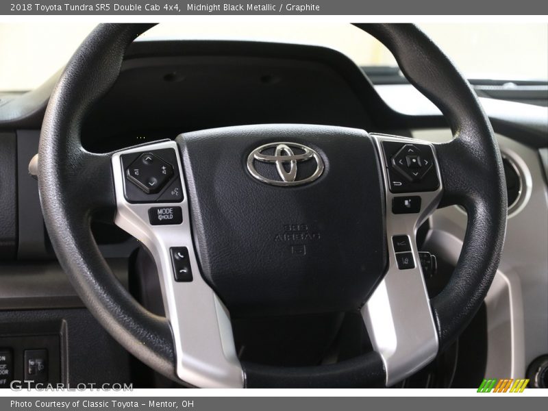 Midnight Black Metallic / Graphite 2018 Toyota Tundra SR5 Double Cab 4x4
