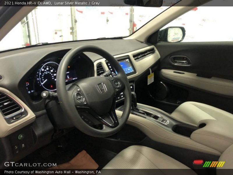 Lunar Silver Metallic / Gray 2021 Honda HR-V EX AWD