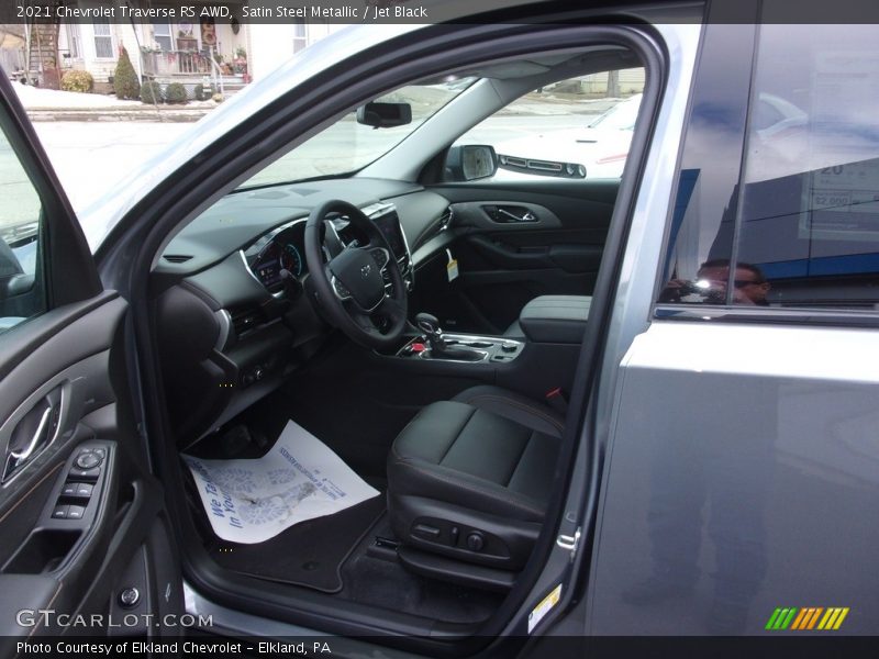 Satin Steel Metallic / Jet Black 2021 Chevrolet Traverse RS AWD