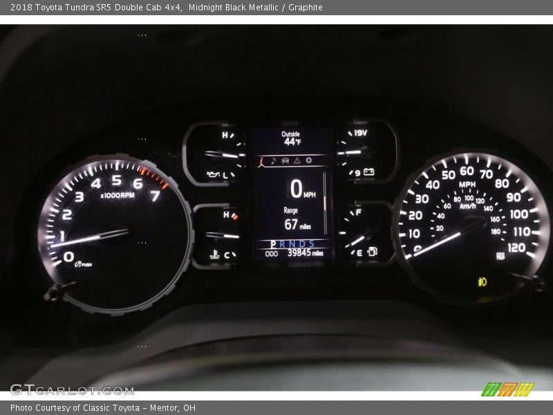 Midnight Black Metallic / Graphite 2018 Toyota Tundra SR5 Double Cab 4x4