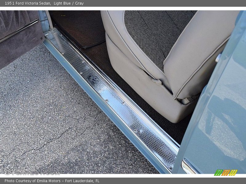 Light Blue / Gray 1951 Ford Victoria Sedan