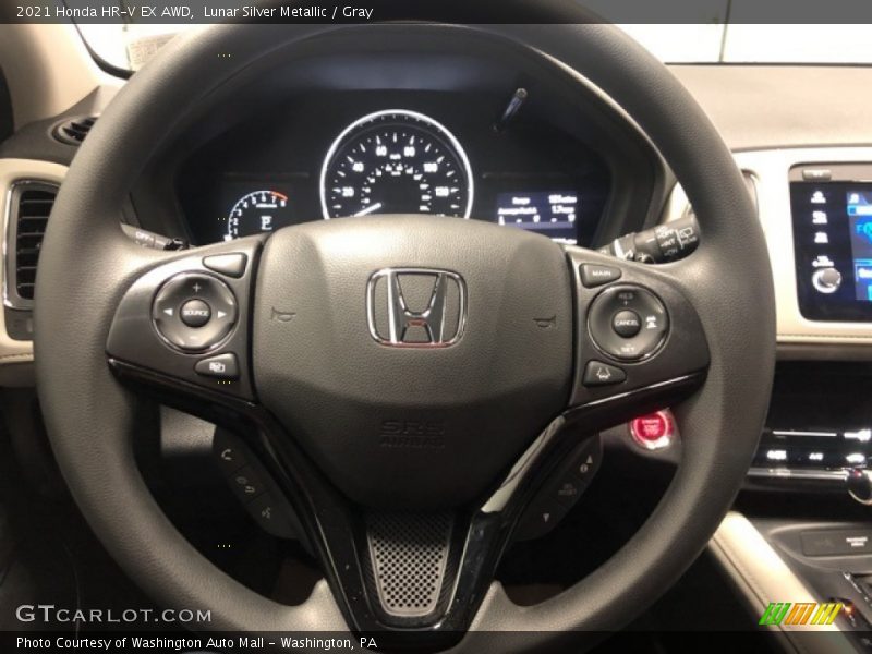 Lunar Silver Metallic / Gray 2021 Honda HR-V EX AWD