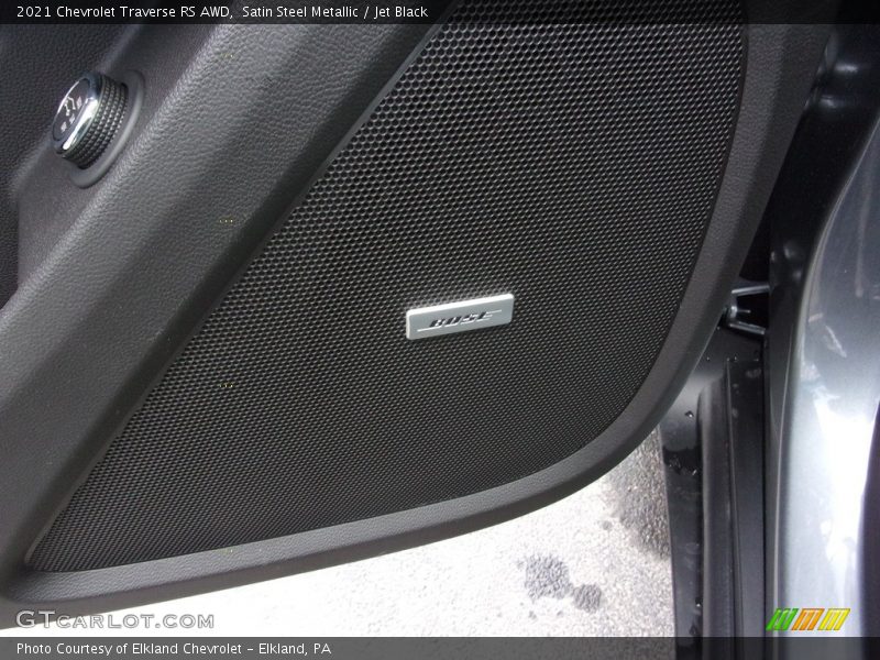 Satin Steel Metallic / Jet Black 2021 Chevrolet Traverse RS AWD