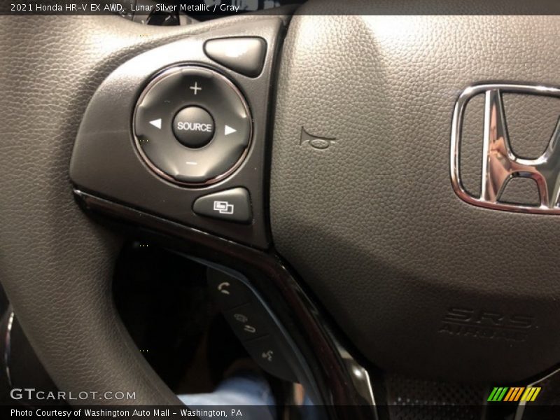 Lunar Silver Metallic / Gray 2021 Honda HR-V EX AWD