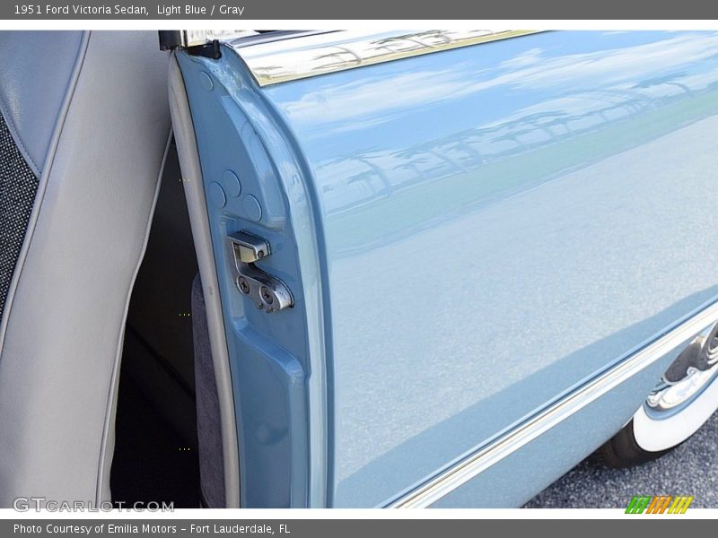 Light Blue / Gray 1951 Ford Victoria Sedan