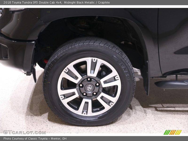 Midnight Black Metallic / Graphite 2018 Toyota Tundra SR5 Double Cab 4x4
