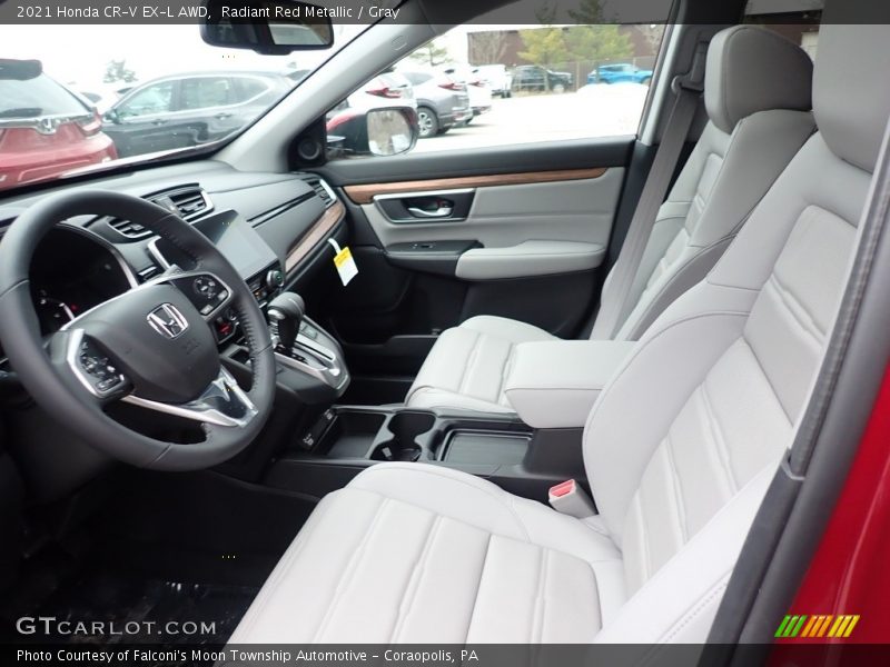 Radiant Red Metallic / Gray 2021 Honda CR-V EX-L AWD