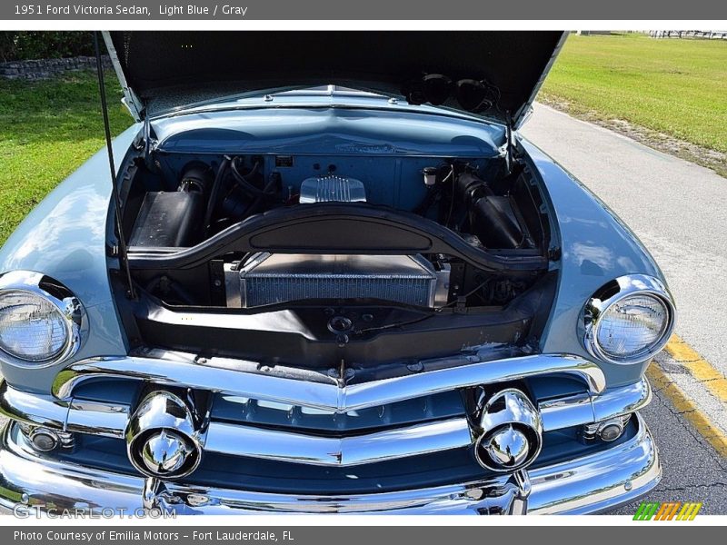 Light Blue / Gray 1951 Ford Victoria Sedan