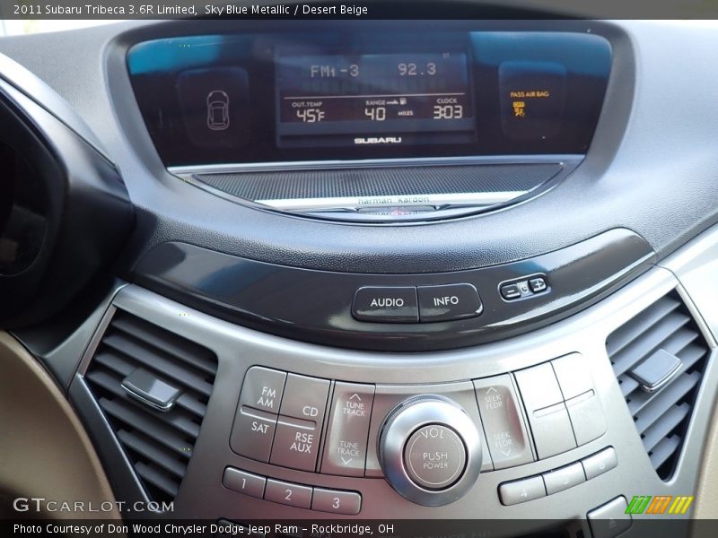 Sky Blue Metallic / Desert Beige 2011 Subaru Tribeca 3.6R Limited