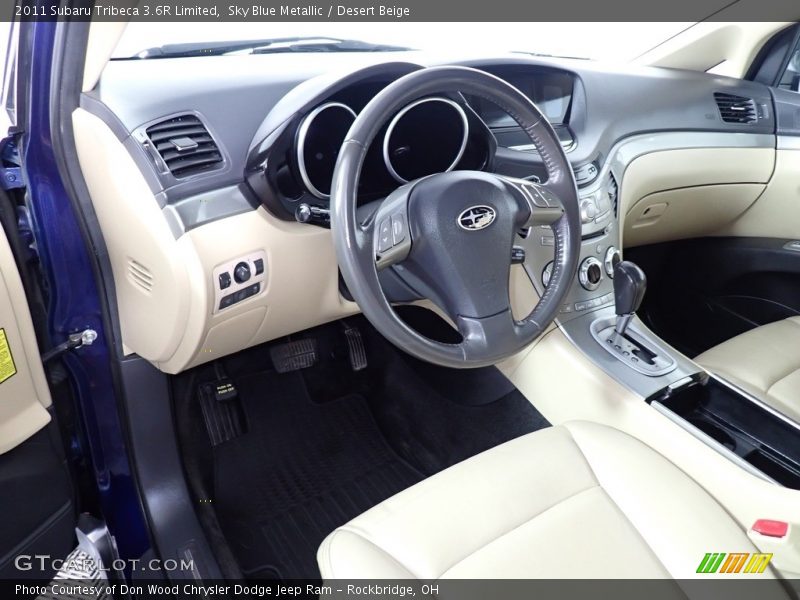 Sky Blue Metallic / Desert Beige 2011 Subaru Tribeca 3.6R Limited