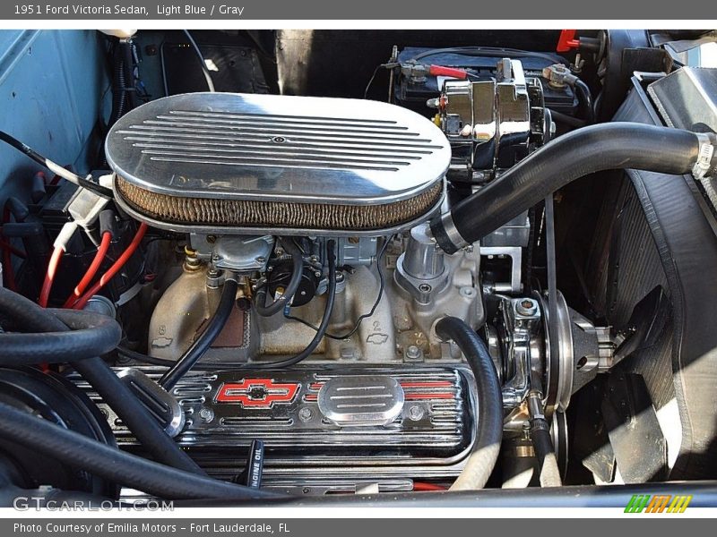 Light Blue / Gray 1951 Ford Victoria Sedan