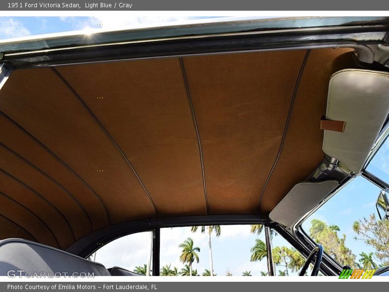Light Blue / Gray 1951 Ford Victoria Sedan
