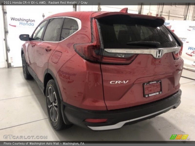 Radiant Red Metallic / Gray 2021 Honda CR-V EX-L AWD