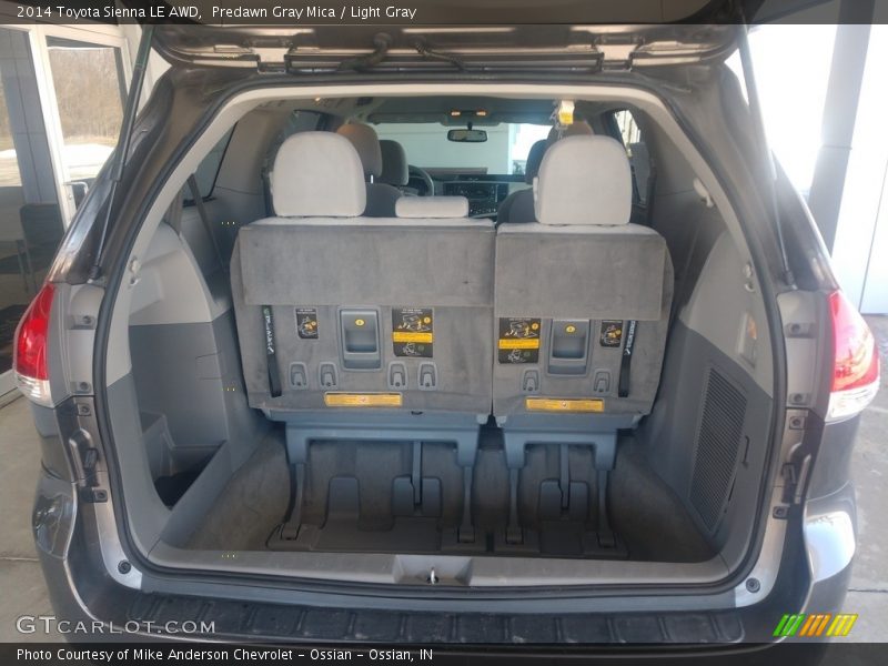 Predawn Gray Mica / Light Gray 2014 Toyota Sienna LE AWD