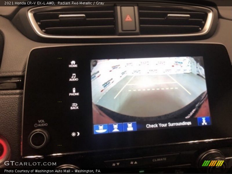 Radiant Red Metallic / Gray 2021 Honda CR-V EX-L AWD
