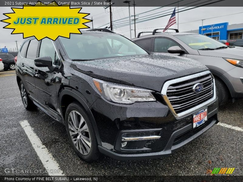 Crystal Black Silica / Slate Black 2021 Subaru Ascent Limited