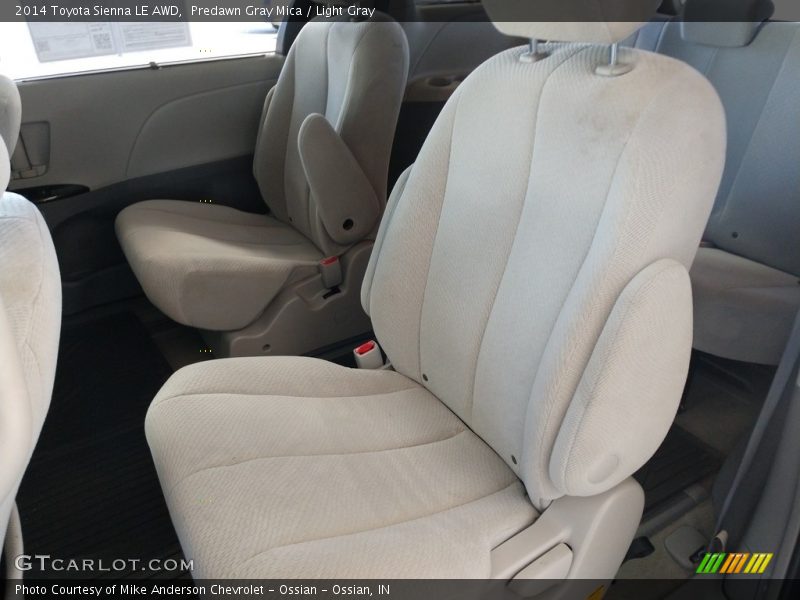 Predawn Gray Mica / Light Gray 2014 Toyota Sienna LE AWD