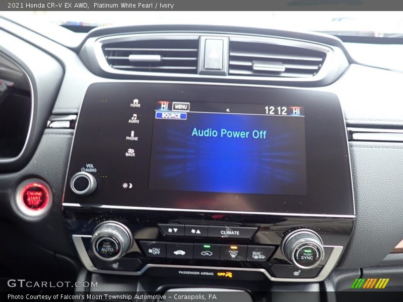 Platinum White Pearl / Ivory 2021 Honda CR-V EX AWD