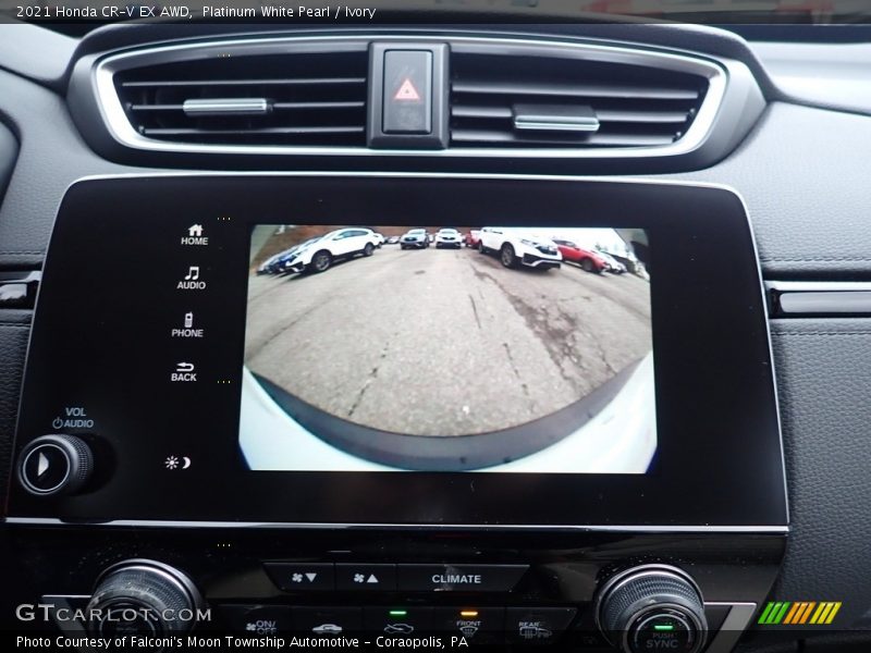 Platinum White Pearl / Ivory 2021 Honda CR-V EX AWD