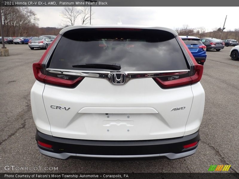 Platinum White Pearl / Black 2021 Honda CR-V EX-L AWD