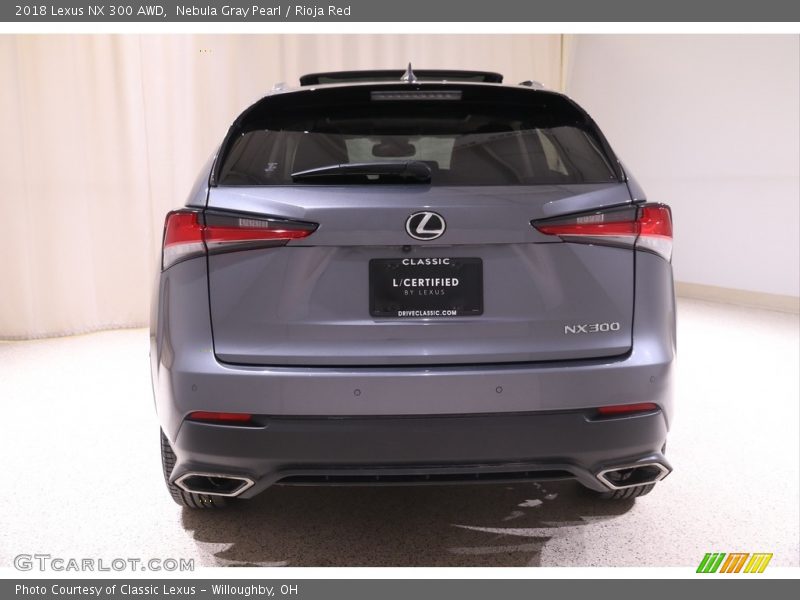 Nebula Gray Pearl / Rioja Red 2018 Lexus NX 300 AWD
