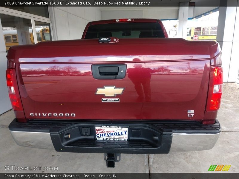 Deep Ruby Red Metallic / Ebony 2009 Chevrolet Silverado 1500 LT Extended Cab