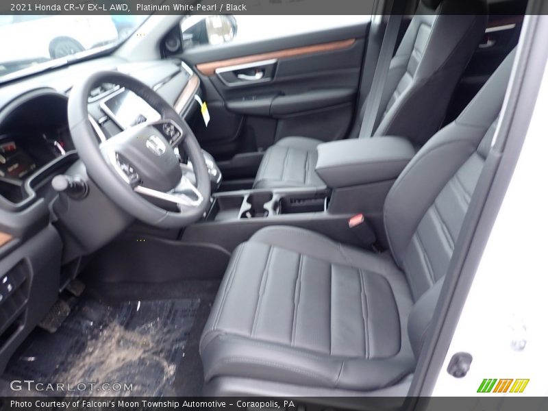 Platinum White Pearl / Black 2021 Honda CR-V EX-L AWD