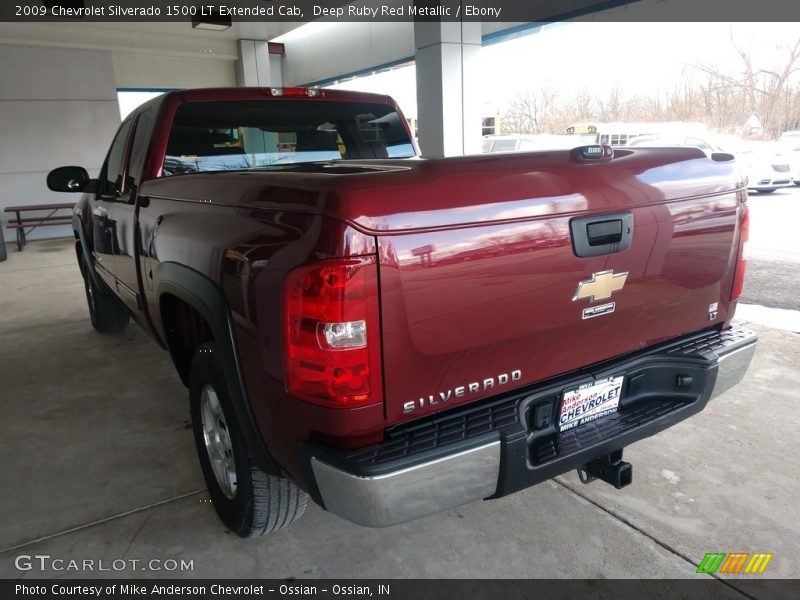 Deep Ruby Red Metallic / Ebony 2009 Chevrolet Silverado 1500 LT Extended Cab