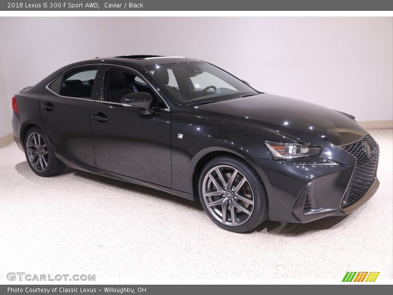 Caviar / Black 2018 Lexus IS 300 F Sport AWD