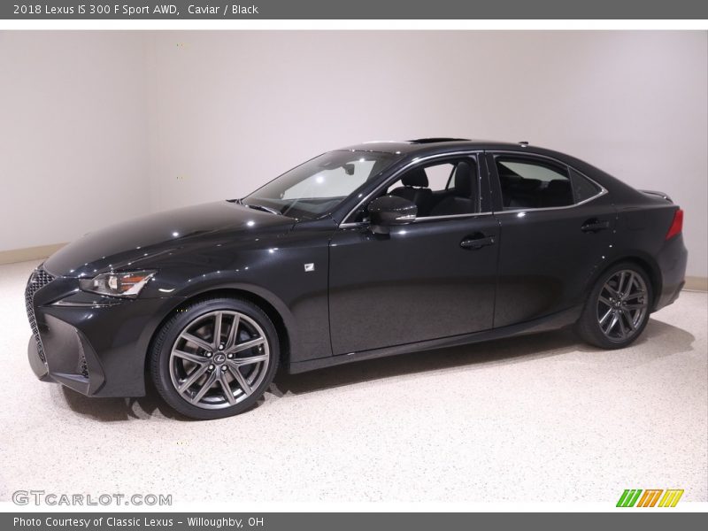 Caviar / Black 2018 Lexus IS 300 F Sport AWD