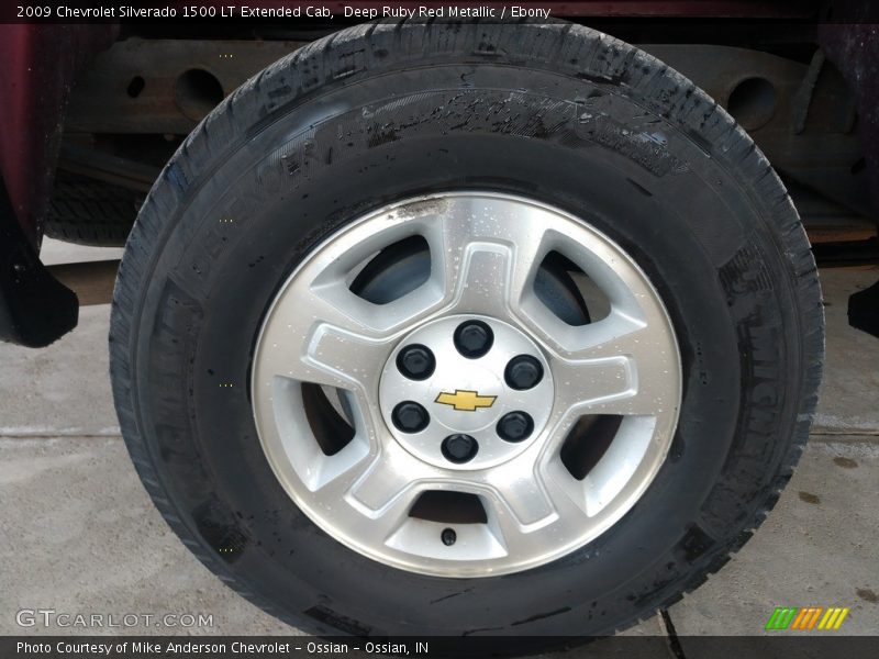 Deep Ruby Red Metallic / Ebony 2009 Chevrolet Silverado 1500 LT Extended Cab