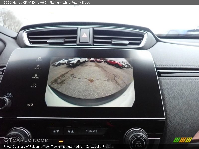Platinum White Pearl / Black 2021 Honda CR-V EX-L AWD