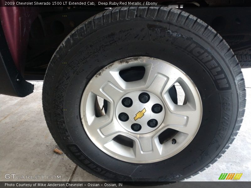 Deep Ruby Red Metallic / Ebony 2009 Chevrolet Silverado 1500 LT Extended Cab