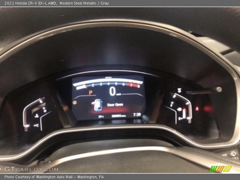 Modern Steel Metallic / Gray 2021 Honda CR-V EX-L AWD