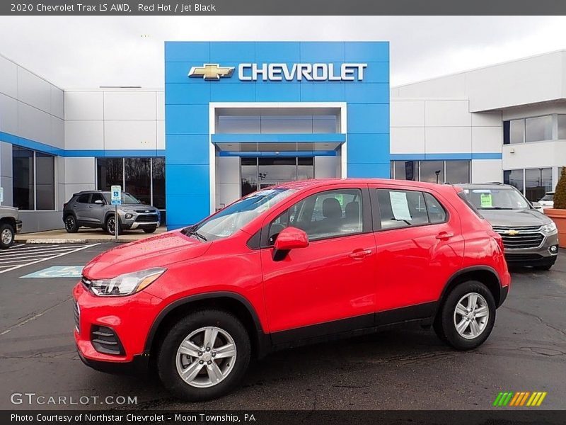 Red Hot / Jet Black 2020 Chevrolet Trax LS AWD
