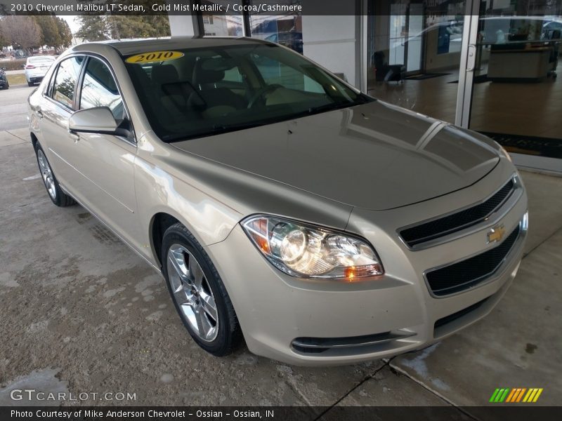 Gold Mist Metallic / Cocoa/Cashmere 2010 Chevrolet Malibu LT Sedan