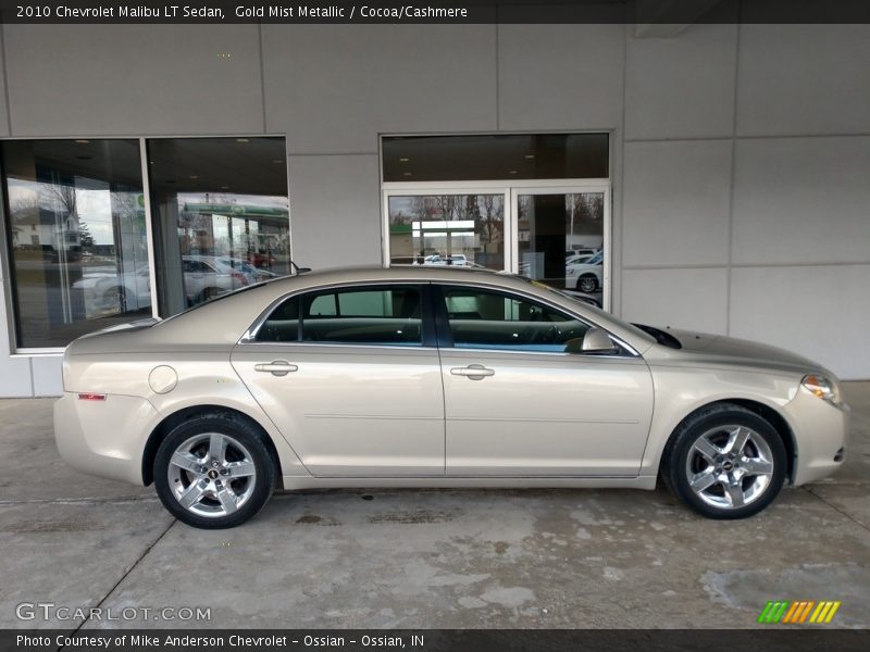 Gold Mist Metallic / Cocoa/Cashmere 2010 Chevrolet Malibu LT Sedan
