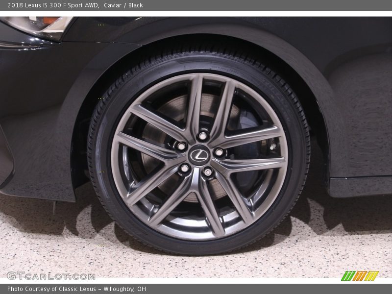 Caviar / Black 2018 Lexus IS 300 F Sport AWD