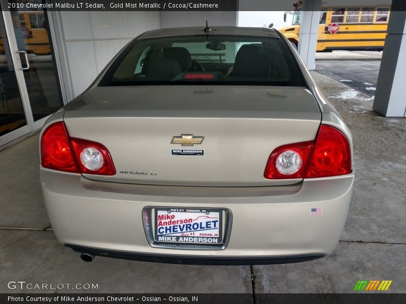 Gold Mist Metallic / Cocoa/Cashmere 2010 Chevrolet Malibu LT Sedan