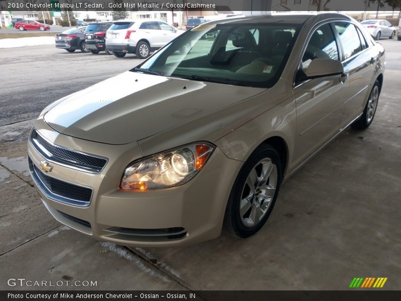 Gold Mist Metallic / Cocoa/Cashmere 2010 Chevrolet Malibu LT Sedan