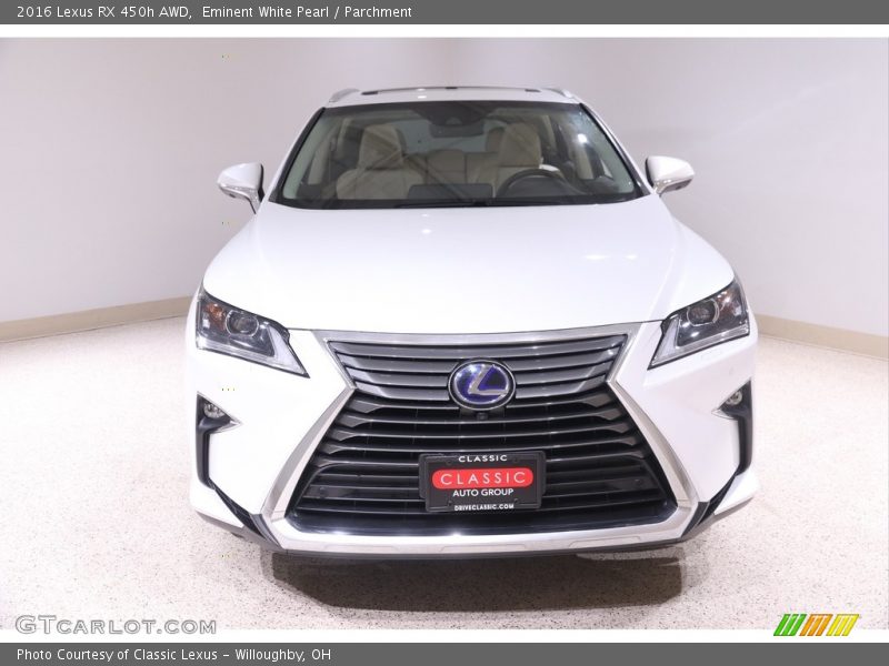 Eminent White Pearl / Parchment 2016 Lexus RX 450h AWD