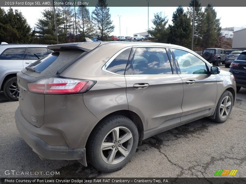 Stone Gray / Ebony 2019 Ford Edge SEL AWD