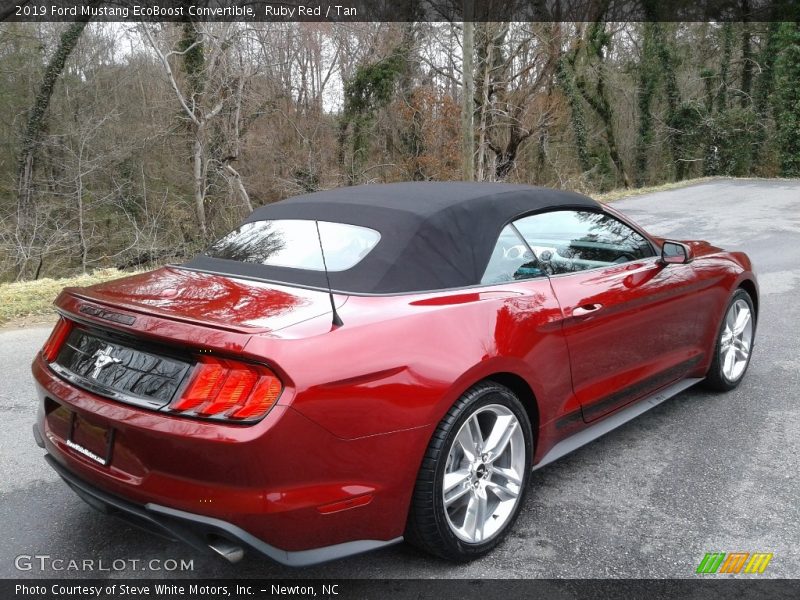 Ruby Red / Tan 2019 Ford Mustang EcoBoost Convertible