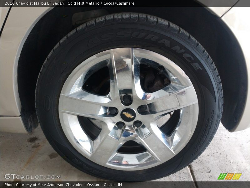 Gold Mist Metallic / Cocoa/Cashmere 2010 Chevrolet Malibu LT Sedan