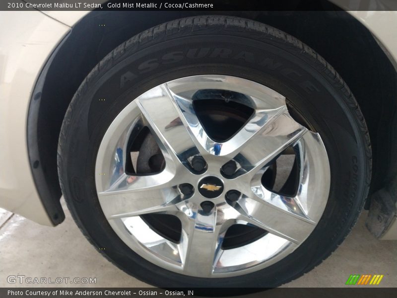 Gold Mist Metallic / Cocoa/Cashmere 2010 Chevrolet Malibu LT Sedan