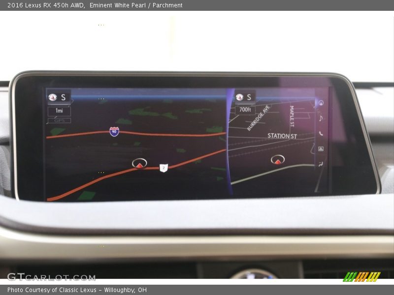 Navigation of 2016 RX 450h AWD